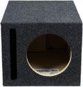 8 in Vented Enclosure Carpeted Car Subwoofer Box - Tight Bass Response