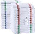 Dish Towels Set 30 Pack 15x25 in Cotton - Soft Absorbent Value