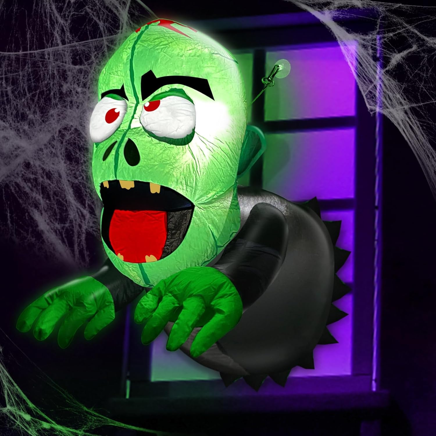 4 Ft Halloween Inflatable Zombie Decoration for Spooky Fun