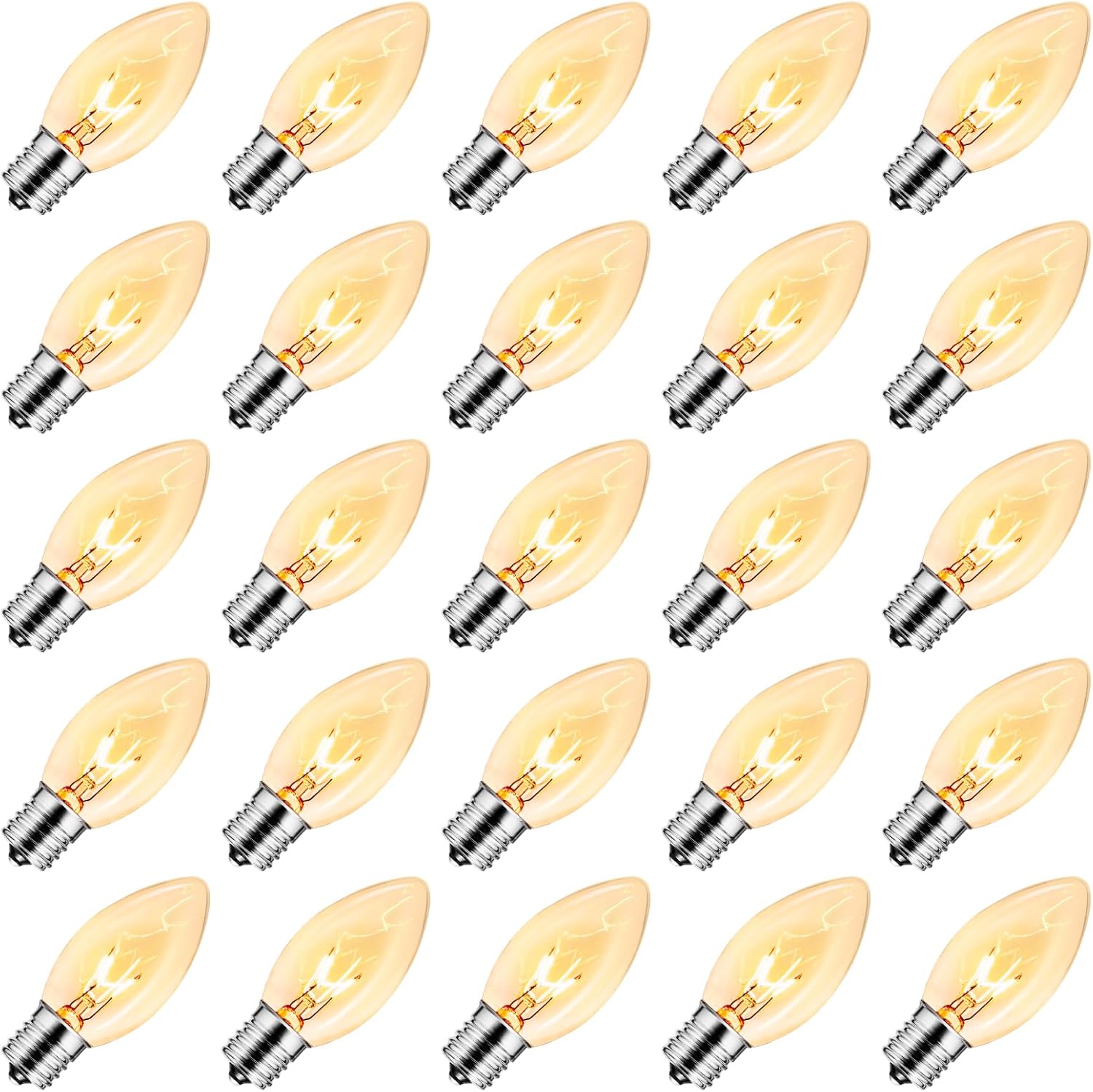 C9 Incandescent Light Bulbs for Christmas & Holiday Decor