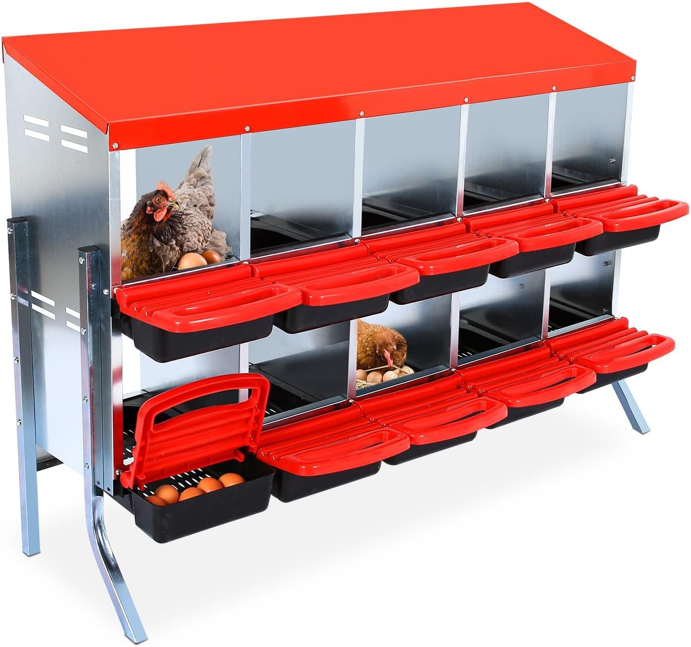 Roll Away Chicken Nesting Box for Easy Egg Collection and Care