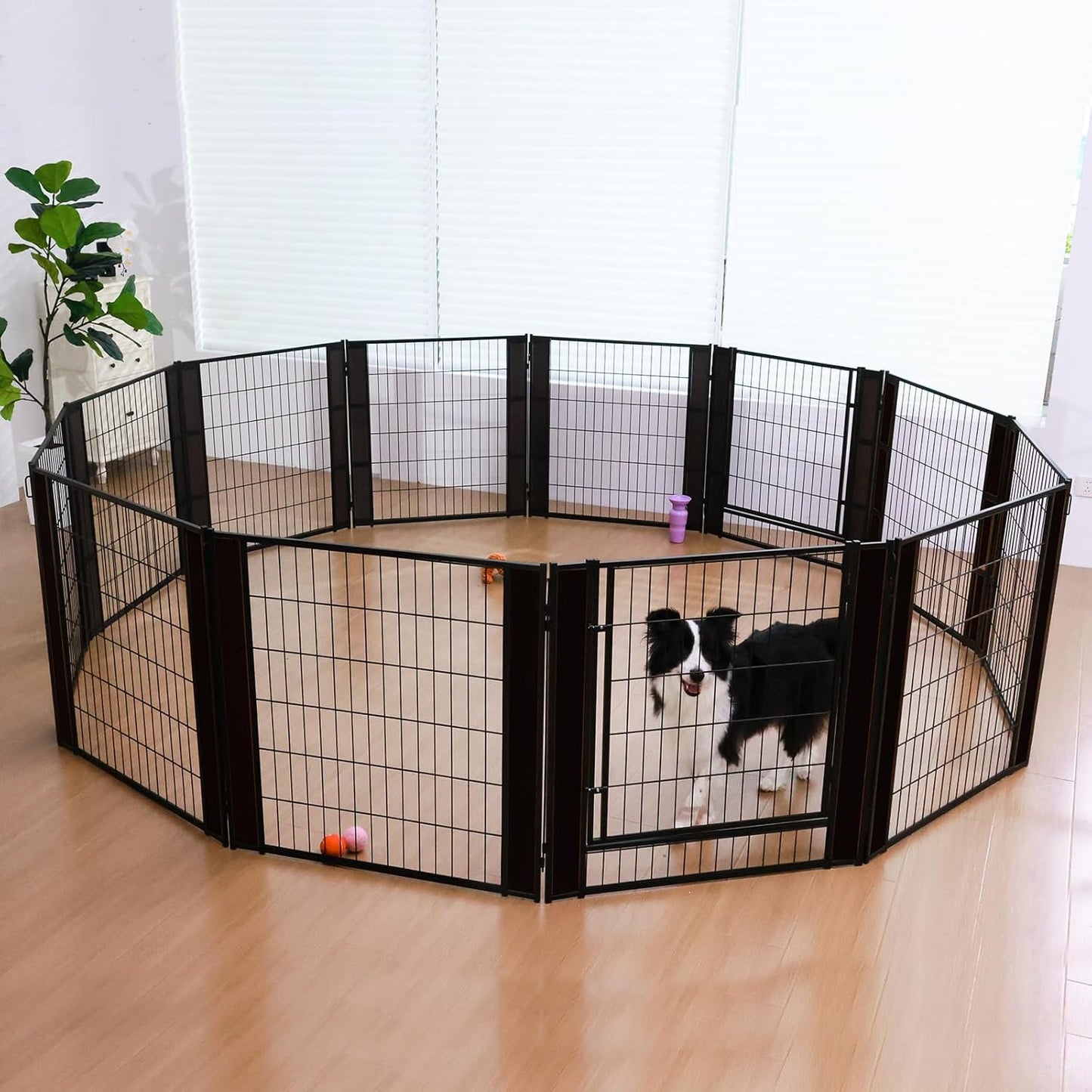 Heavy Duty Dog Playpen 32 Inch Height for Indoor Outdoor Use