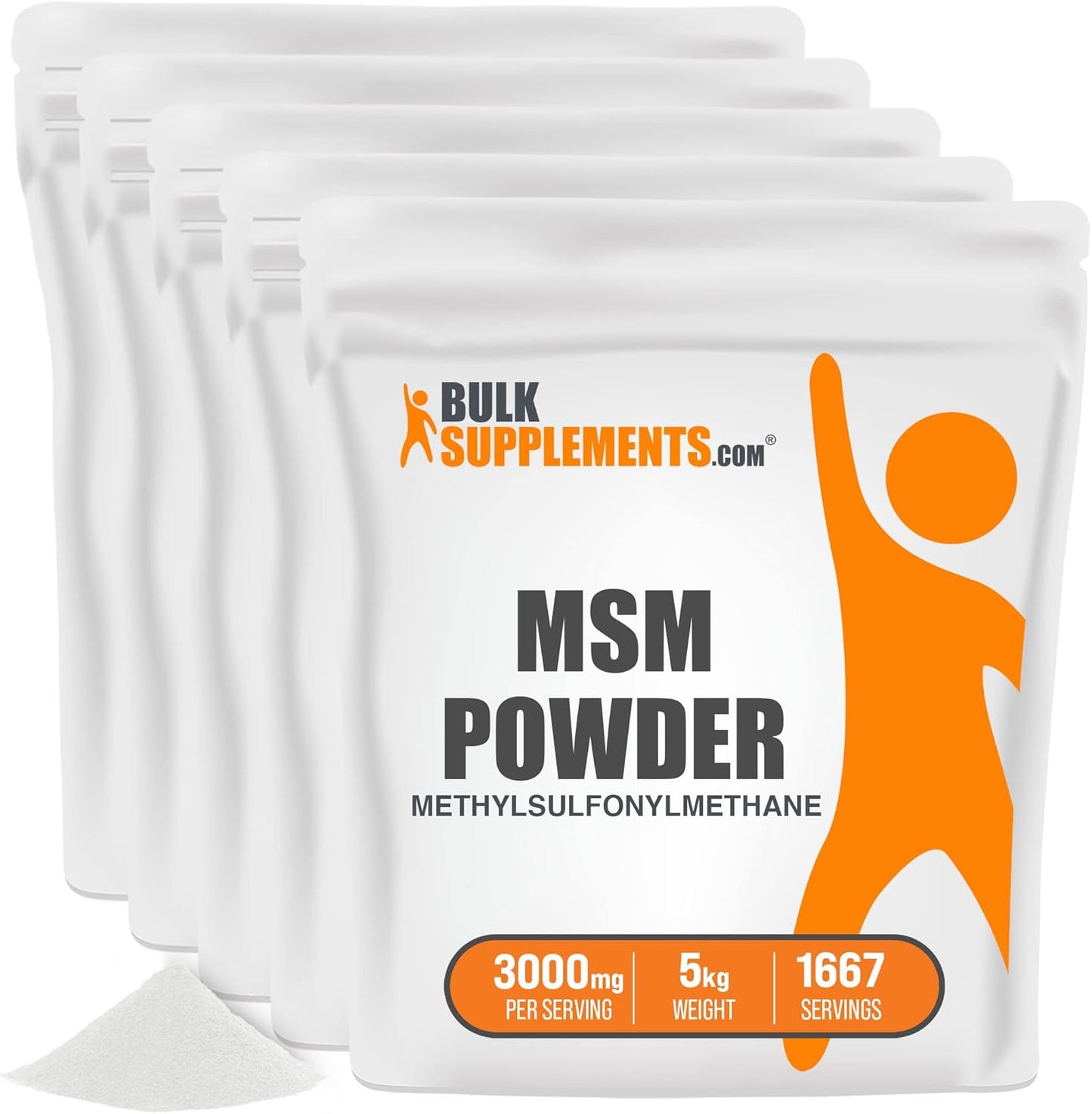 MSM Powder for Joint Health - Pure Methylsulfonylmethane 3000mg