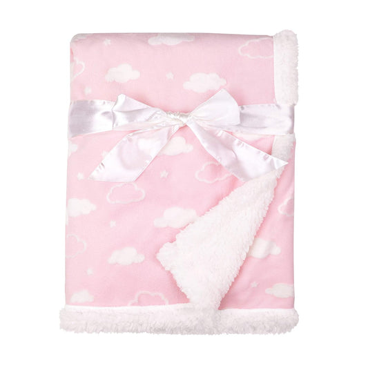 Cozy Sherpa Receiving Blanket - Ideal for Travel