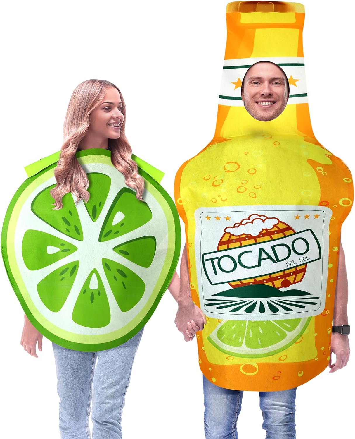 Couples Halloween Costumes for Adults - Fun Beer and Lime Outfits