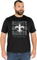 Zubaz NFL Men's Team Graphic T-Shirt - Comfortable Bold Fan Tee colors