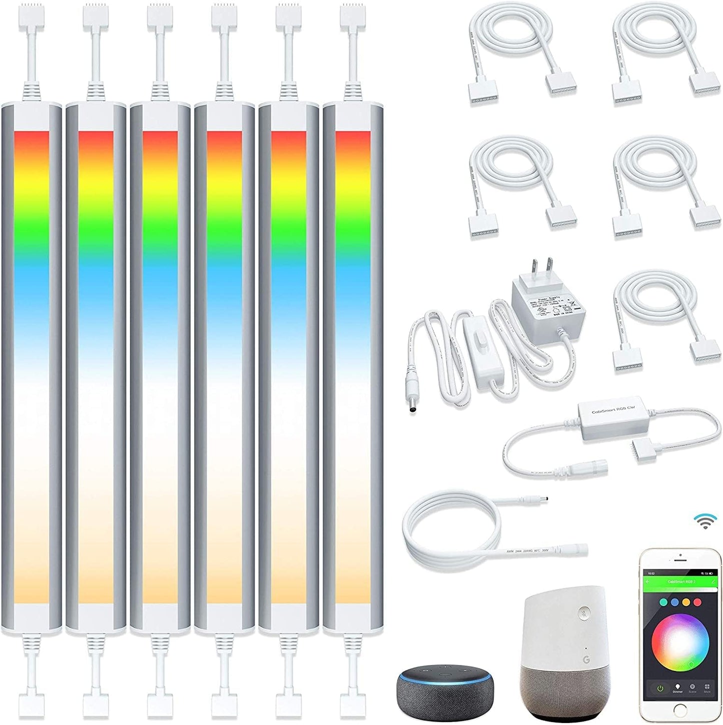 Smart Under Cabinet Lighting Strip Lights for Kitchen & More