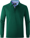 SWISSWELL Long Sleeve Polo Shirts for Men - Comfortable Everyday