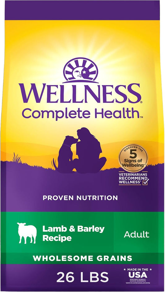 Wellness Complete Health Dry Dog Food with Lamb & Barley Recipe