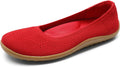 DREAM PAIRS Women's Ballet Flats Wide Toe Box Knit Flats - Comfortable