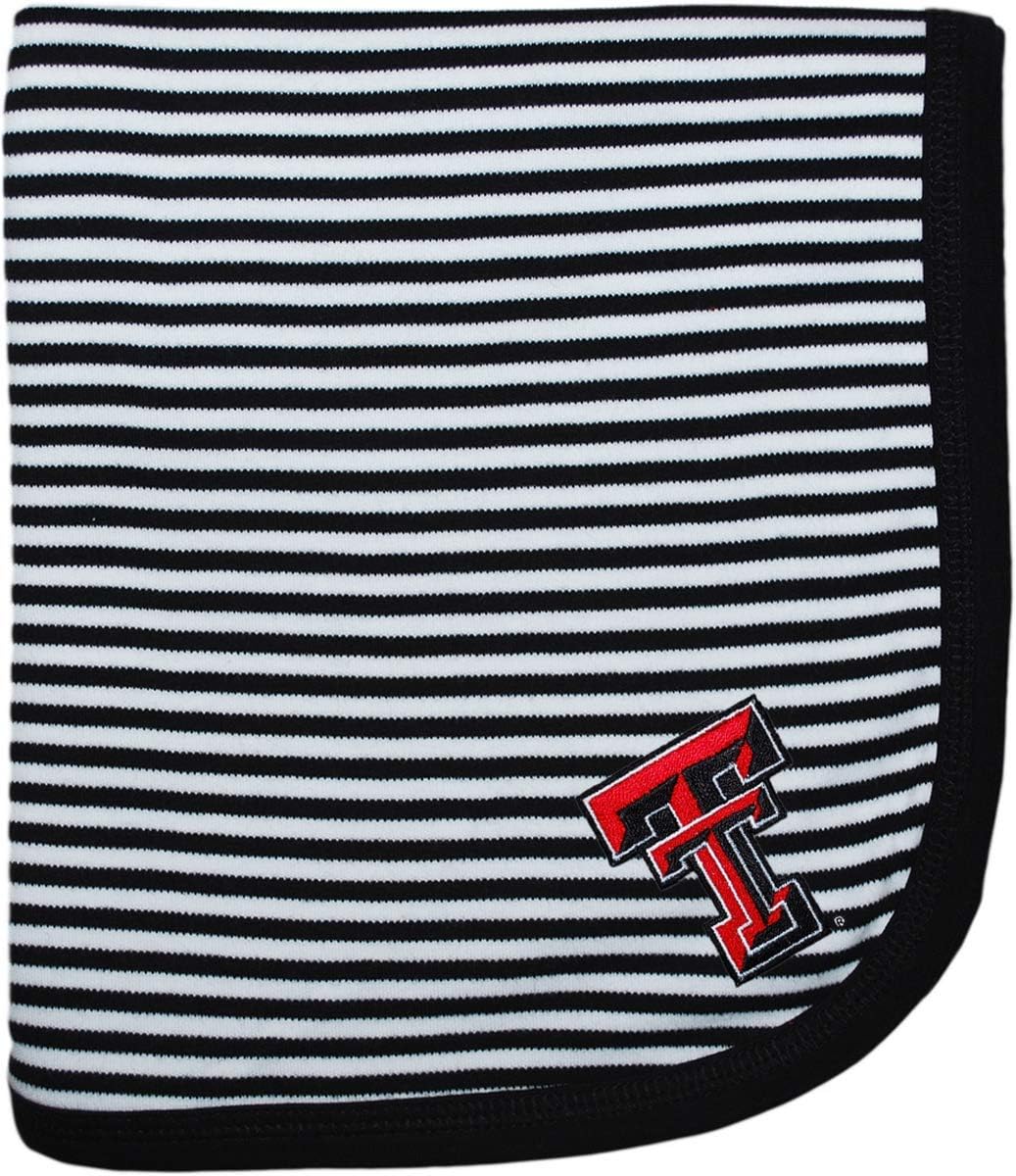 Texas Tech University Red Raiders Striped Baby Blanket for Toddlers