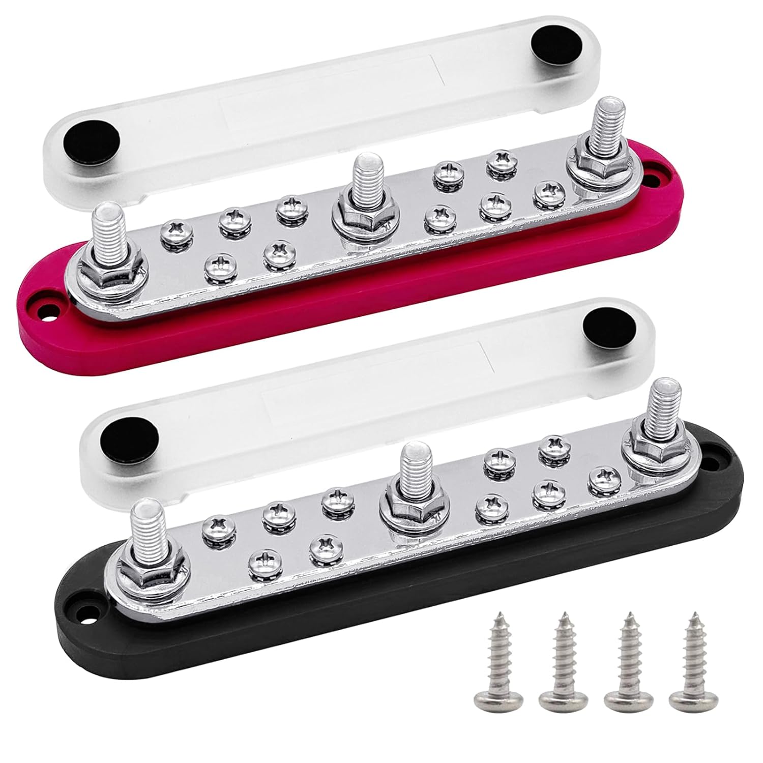 Ampper Power Distribution Block for 12V Marine Battery Use