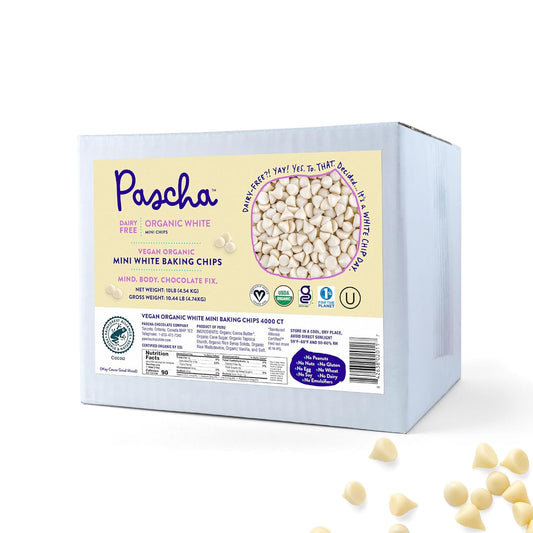 Bulk Organic Mini Vegan White Chocolate Chips for Baking