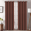 H.VERSAILTEX Blackout Curtains 84 in Rust - Thermal Room Darkening