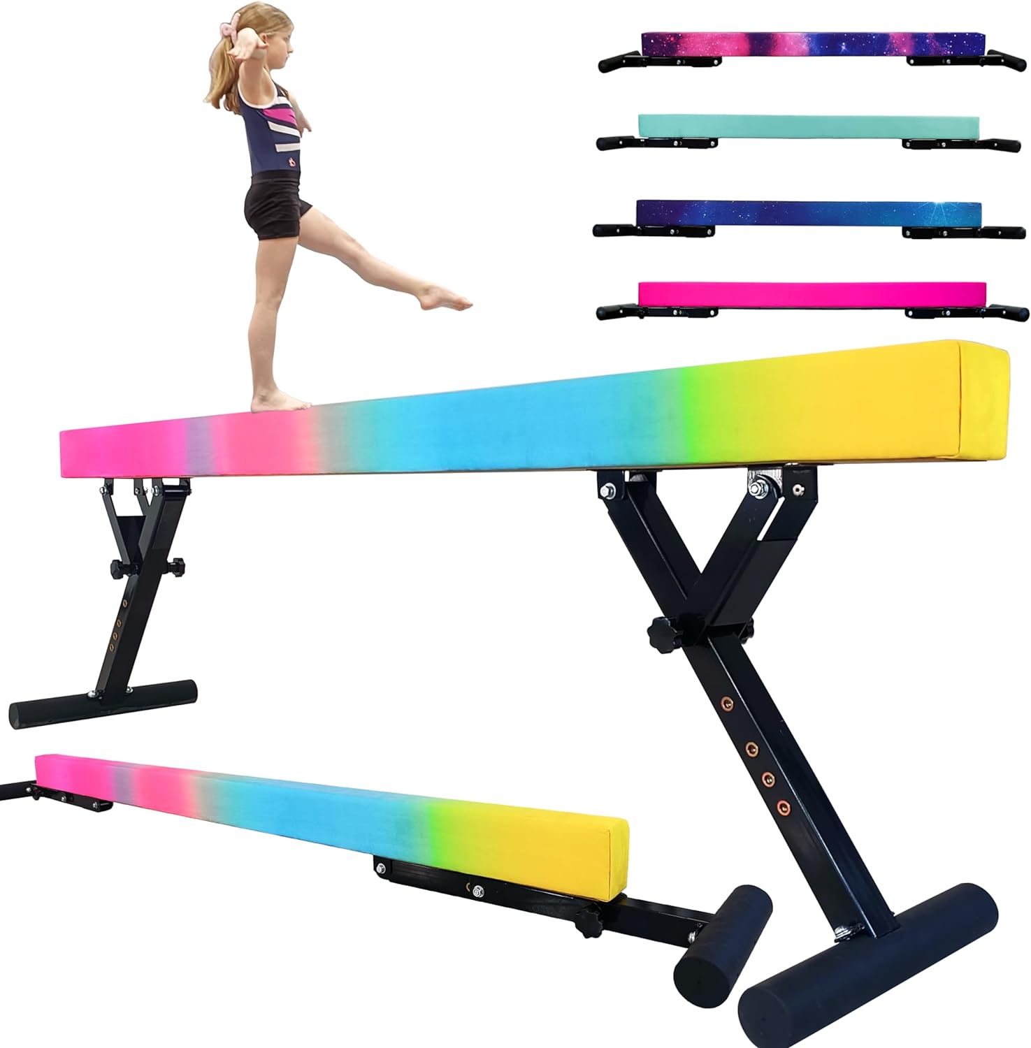 Adjustable Balance Beam for Kids - 8FT Gymnastics Equipment