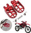 AnXin Motorcycle Foot Pegs CNC Red - Wider Grip Upgrade