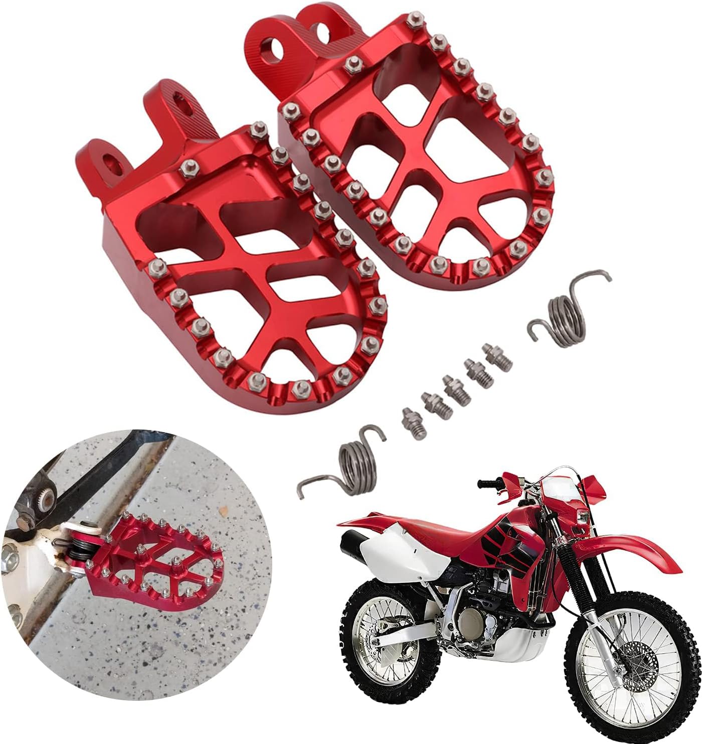 High-Performance Motorcycle Foot Pegs for XR650L and More