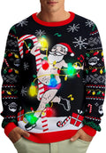 Light Up Ugly Christmas Sweater for Men and Women - LED Knit Holiday