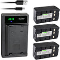 Kastar 3-Pack 4200mAh Li-Ion Batteries with Smart USB Charger - Pack