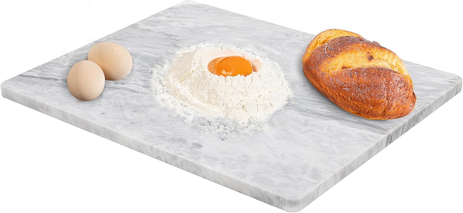 Lovdeco Marble Pastry Board - Elegant Kitchen Essential 16x20 in