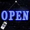 Large LED Open Sign 40in x 14in - Bright 13 Scene Modes for Stores