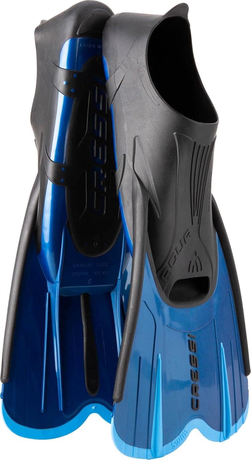 Cressi Adult Short Light Swim Fins for Comfortable Travel