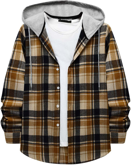 2024 Men's Flannel Hoodie: Comfort & Style