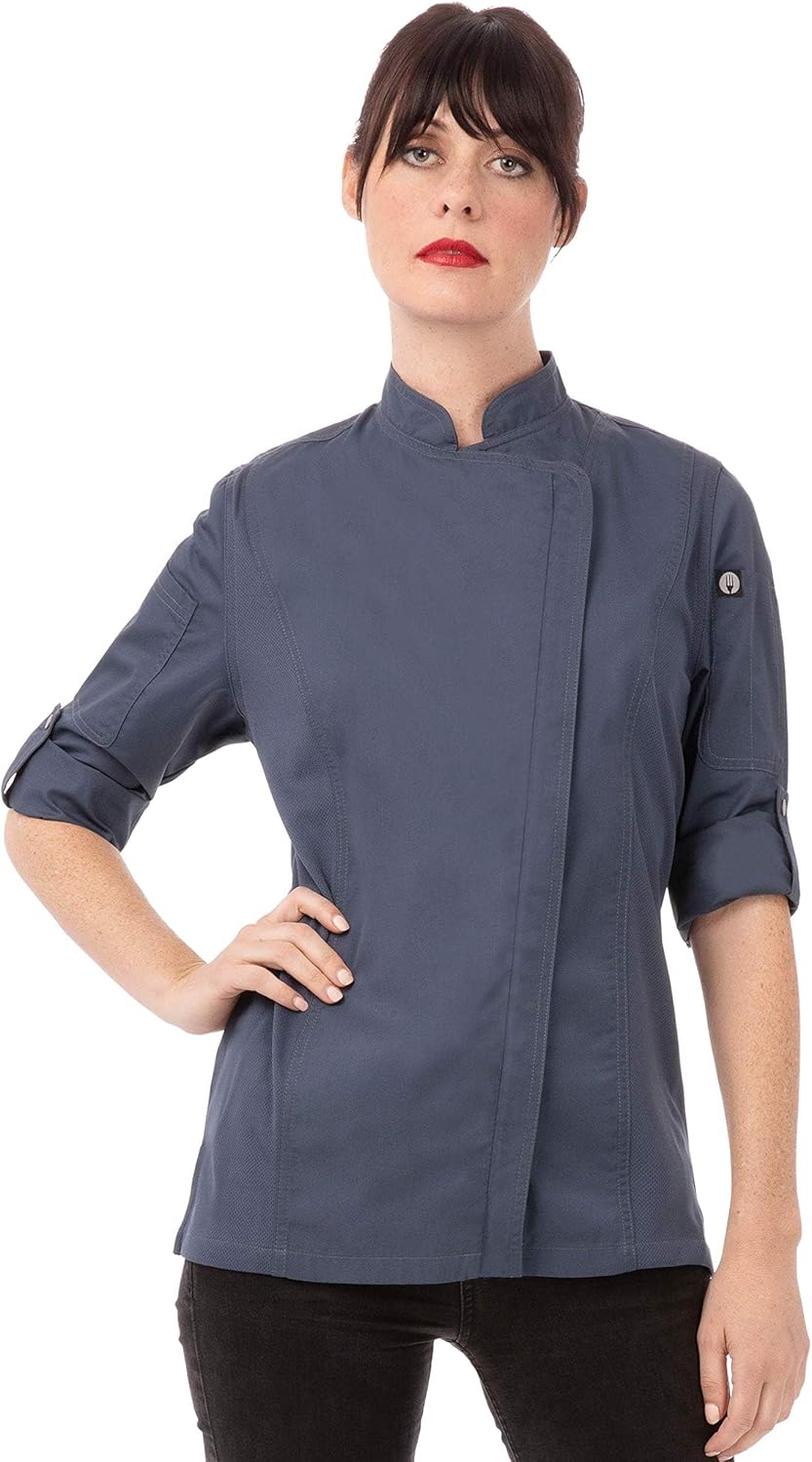 Chef Works Women's Hartford Cool Vent Chef Coat for Comfort