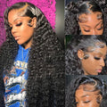 30 Inch Deep Wave Lace Front Wigs Human Hair for Women