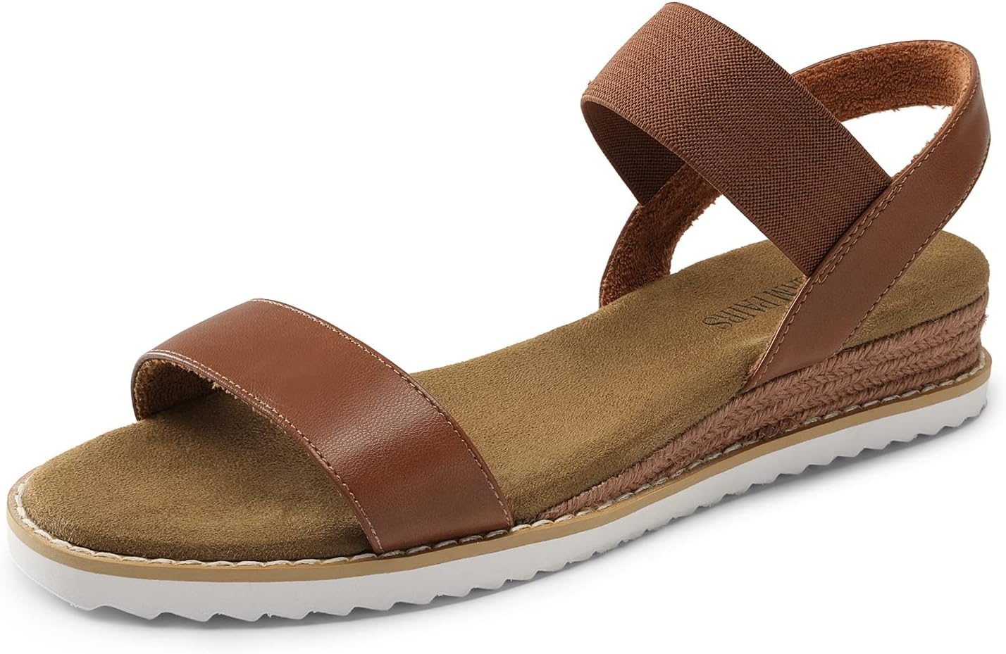 Womens Espadrilles Ankle Stretch Elastic Strap Open Toe Wedges