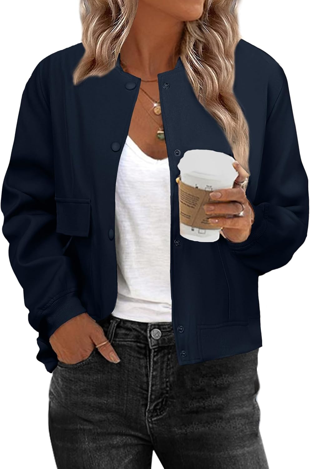 Stylish Zeagoo Women Bomber Jacket for Casual Outfits and More