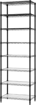 8-Tier Wire Shelving Unit Adjustable Steel Rack - Tall Storage