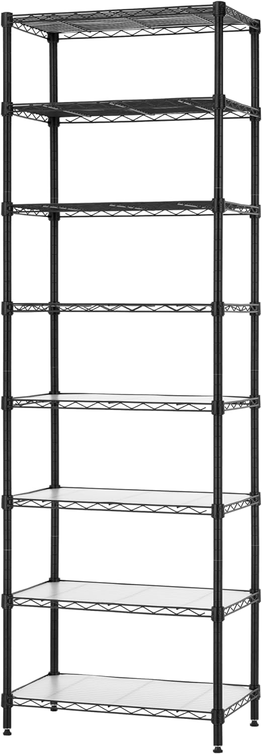 Finnhomy 8-Tier Wire Shelving Unit for Versatile Storage Needs