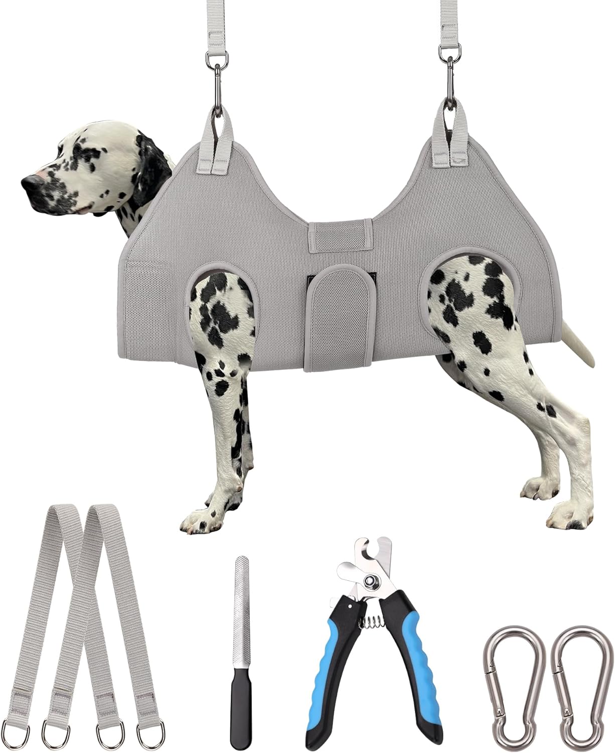 Dog Grooming Hammock with Thick Neck Support for Nail Trim