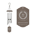 Personalized Wedding Anniversary Wind Chime (Black) - Custom Engraved