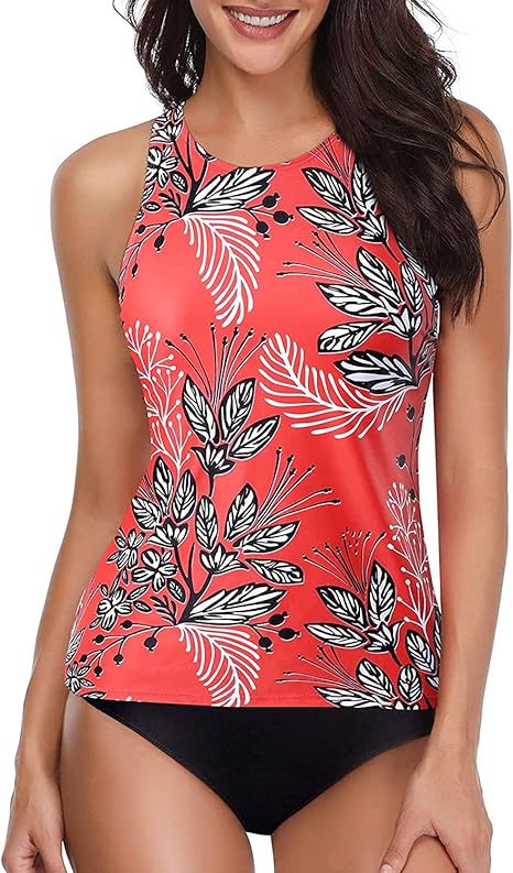 Holipick Two Piece Tankini Swimsuits for Women with Tummy Control