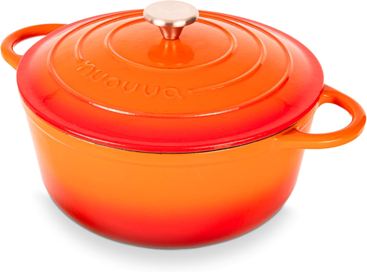 Nuovva Enamelled Cast Iron Dutch Oven Pot for Versatile Cooking