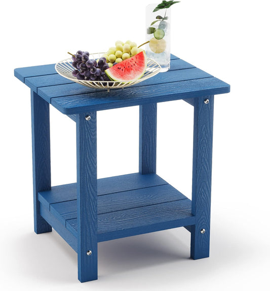 LUE BONA Adirondack Outdoor Side Table for Patio and Pool