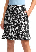 Viodia knee length skorts for women with secure pockets