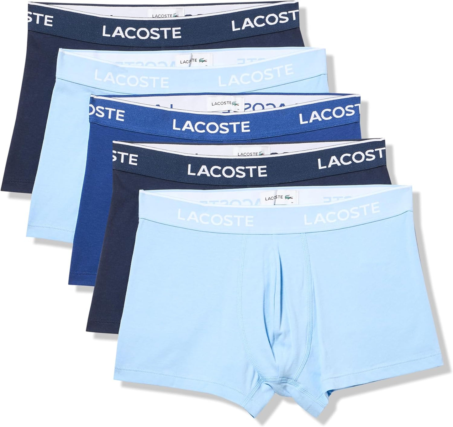 Lacoste Cotton Stretch Essentials Trunks 5-Pack for Comfort