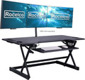 46 in Height Adjustable Standing Desk Converter - Large Sit Stand