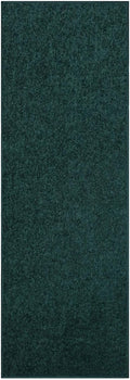 Forest Green Pet Friendly Area Rug Runner for Modern Homes