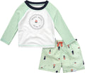 Gerber Baby Boys' Toddler Long Sleeved Rashguard Swim Set - UPF 50