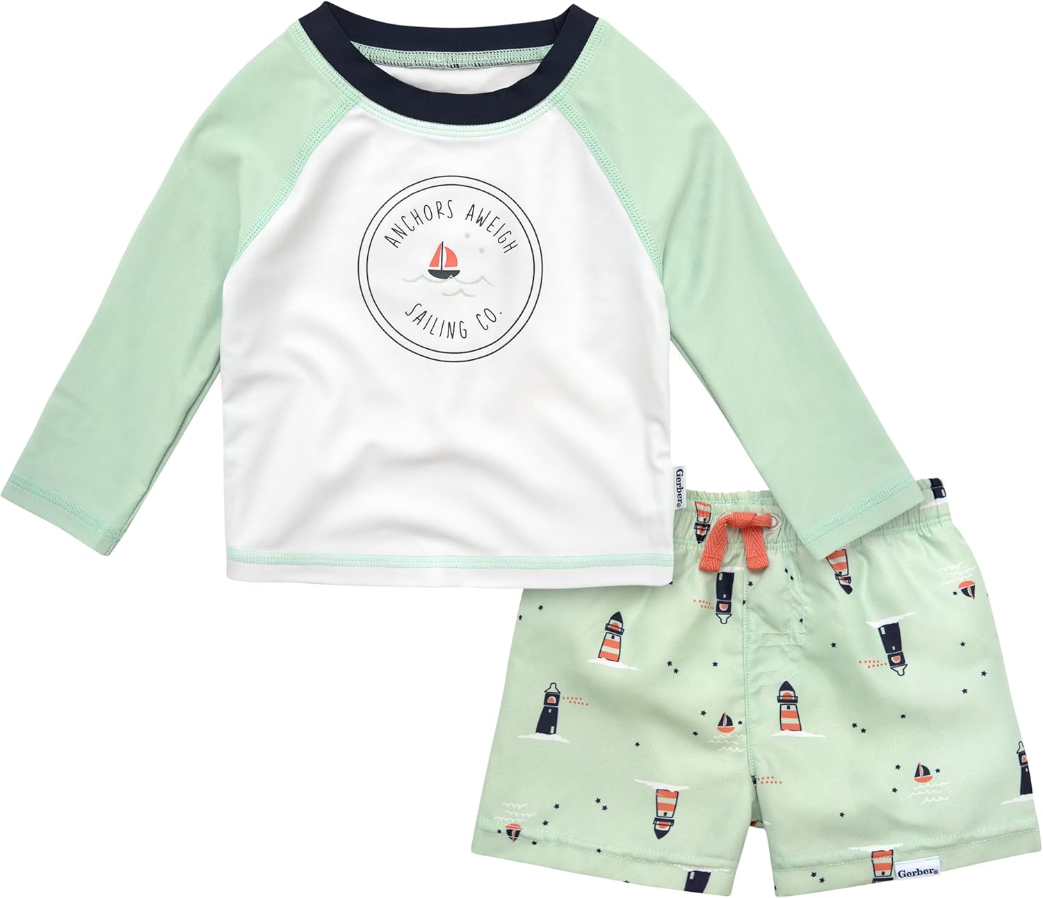 Gerber Toddler Rashguard Swim Set - Sun Protection!