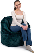 Big Joe Milano Bean Bag Chair for Kids and Teens - Ultra-Soft Emerald