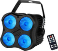 Stage Par Lights RGBW LED Par Can Light with Remote & DMX - Bright