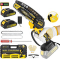 Mini Chainsaw Cordless 6 in Handheld Chainsaw - Portable Tree Trimmer