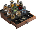 Cologne Organizer for Men with Drawer - 3 Tier Wooden Cologne Stand