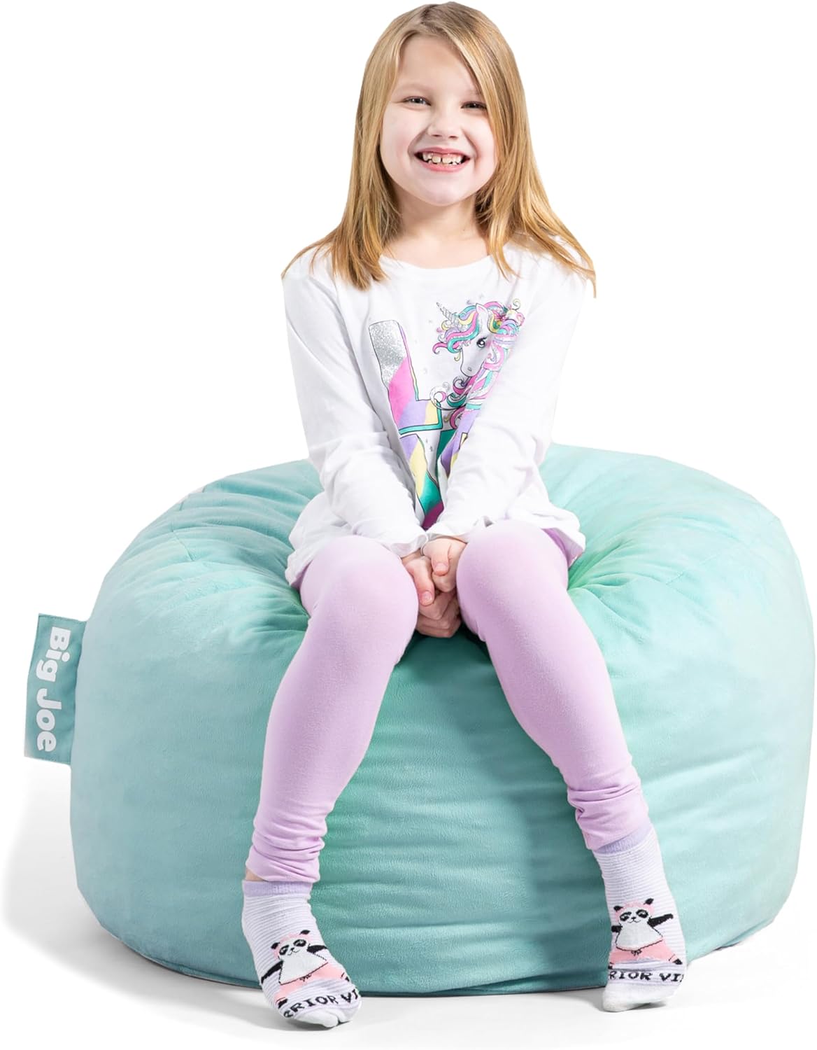 Big Joe Fuf Small Foam Filled Bean Bag Chair for Comfort
