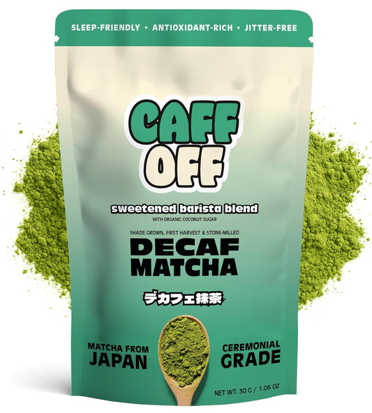 Caff Off Decaf Barista Blend Matcha Green Tea Powder 1.06 oz